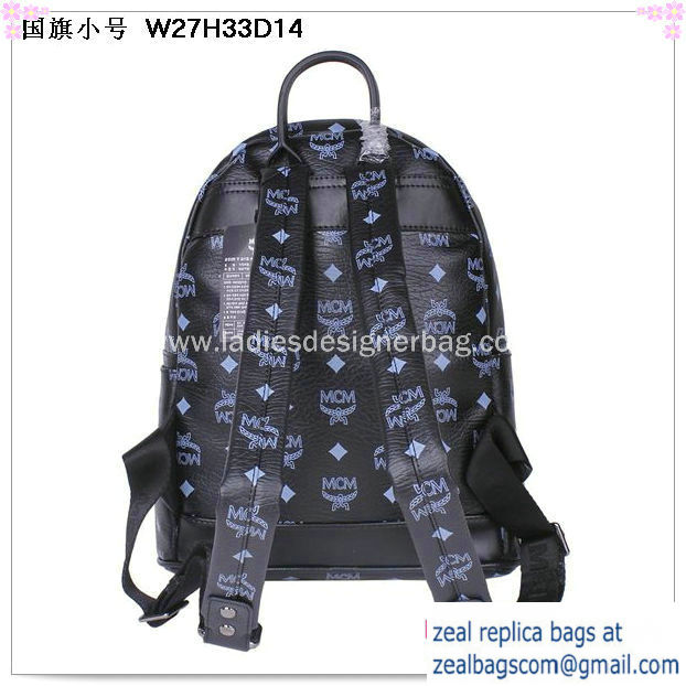 High Quality Replica MCM Small Flag of UK Backpack MC5173S Black